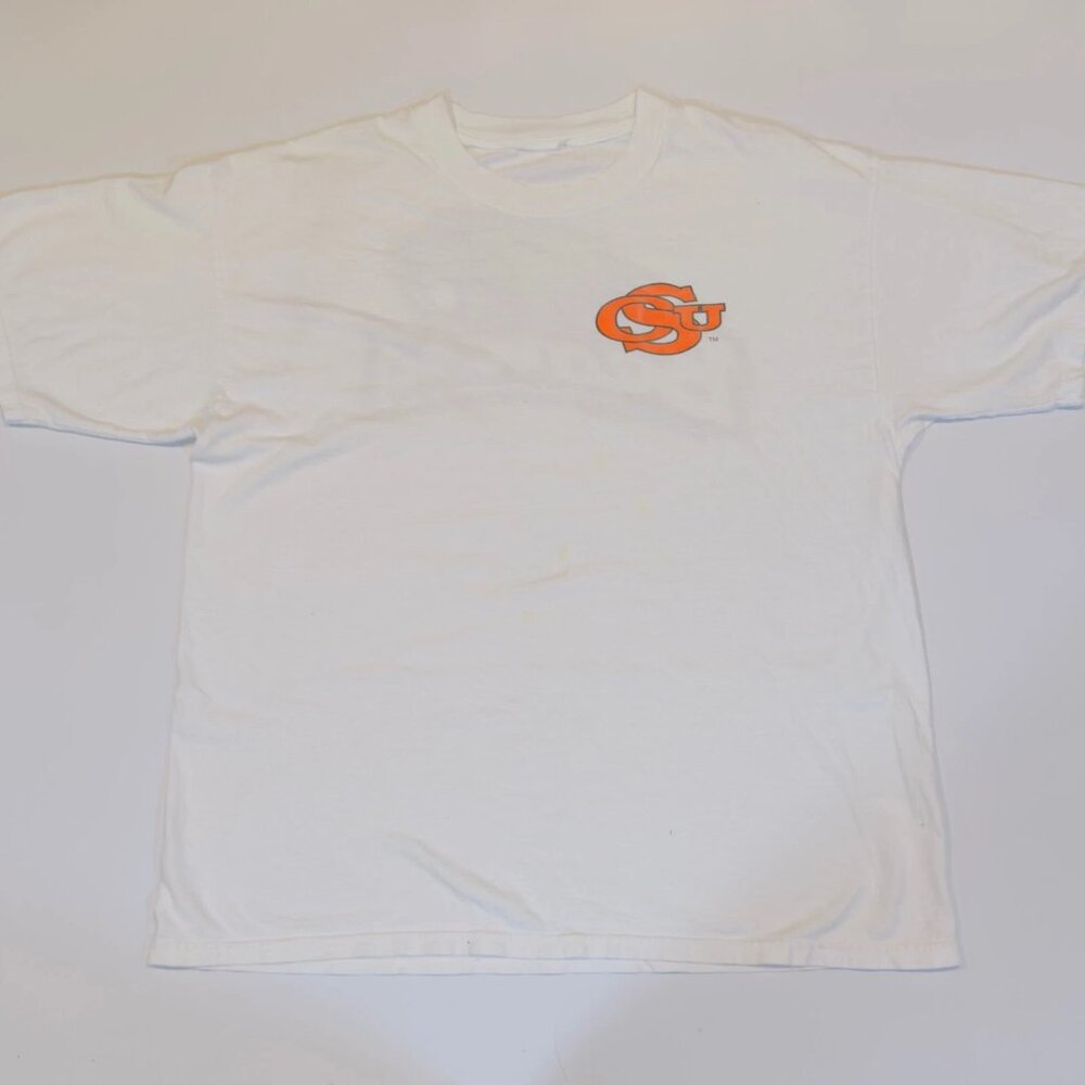 Vintage Oregon State Beavers Men’s L White T-Shirt OSU NCAA College